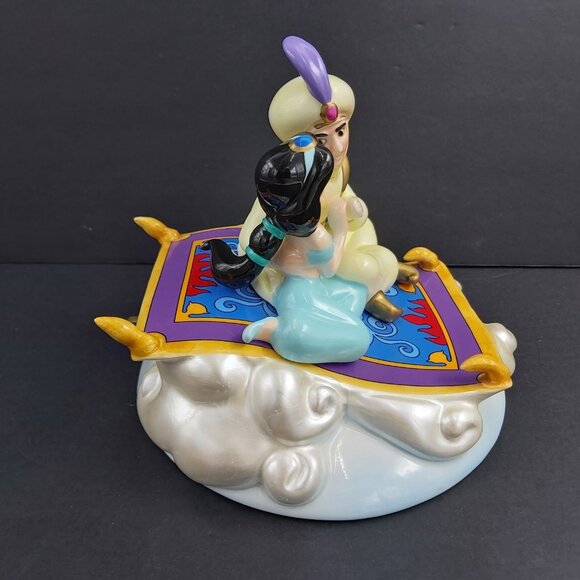 Disney Aladdin & Jasmine Magic Carpet MUSIC BOX -A Whole New World 1993 SCHMID - Picture 7 of 16